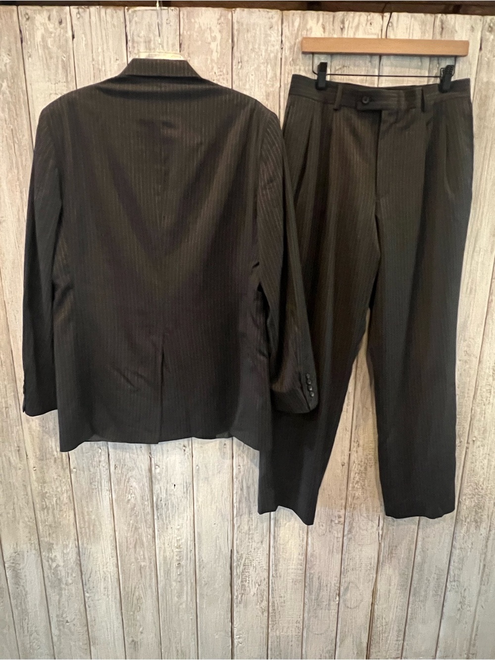 j.ferrar Black Pinstripe 40L Two-Piece Suit - Picture 2 of 10